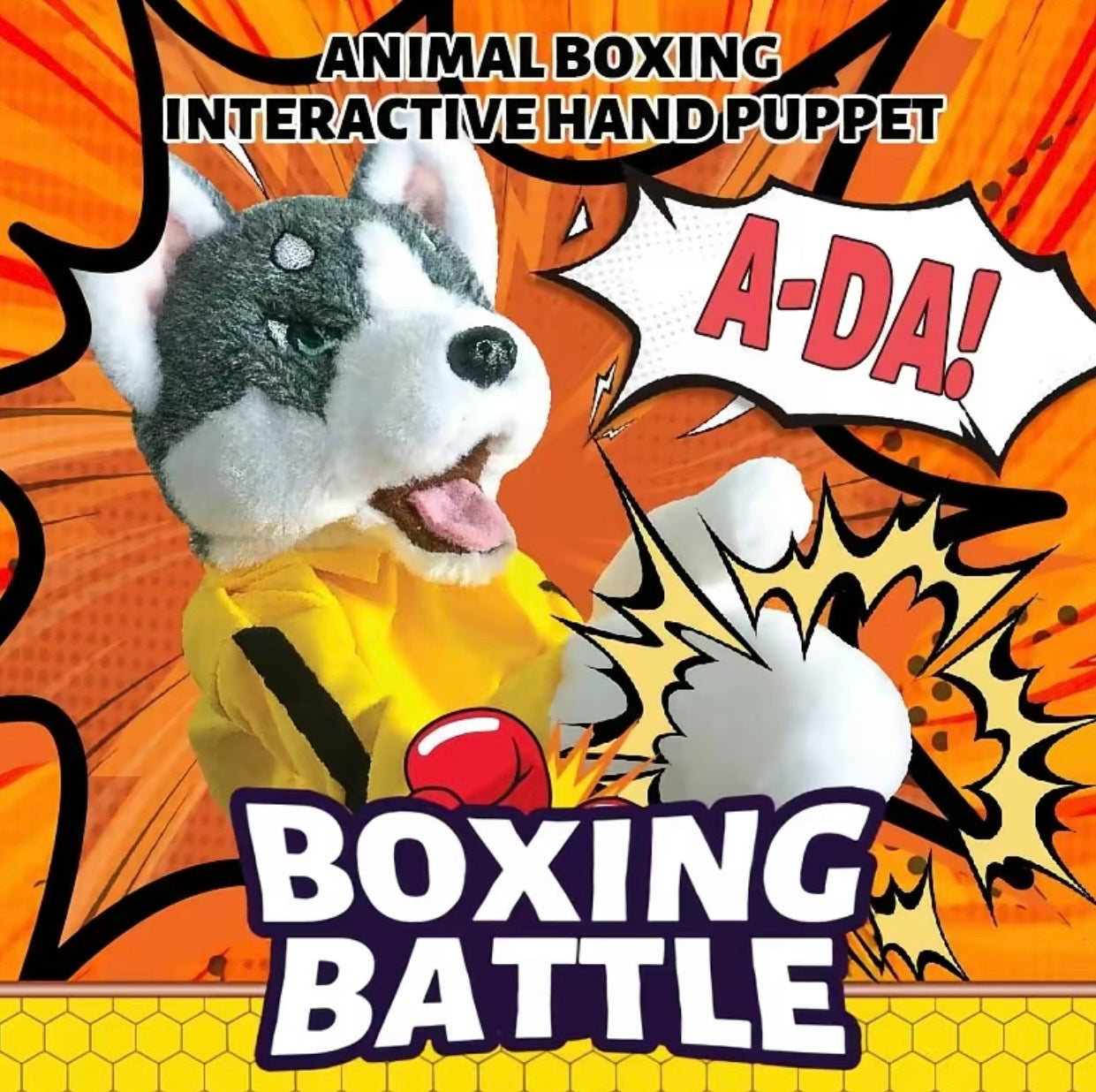 SnapJabs boxing plush in action